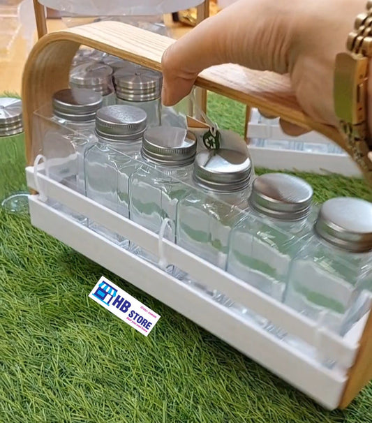 Echowood Spice Rack, 6 pieces