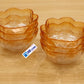6 Pcs Floral Glass Serving Bowl Set