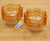 6 Pcs Floral Glass Serving Bowl Set