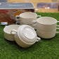 Danny Home™ 6 Pcs White Porcelain Soup Bowl Set