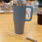 Tyeso 700ml Tumbler with Handle, Straw and Lid - Leak Resistant Double Wall Insulated Stainless Steel