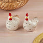 Ceramic Material Chicken Style Salt Pepper Set