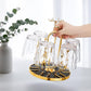 Rotate Golden Glass Holder