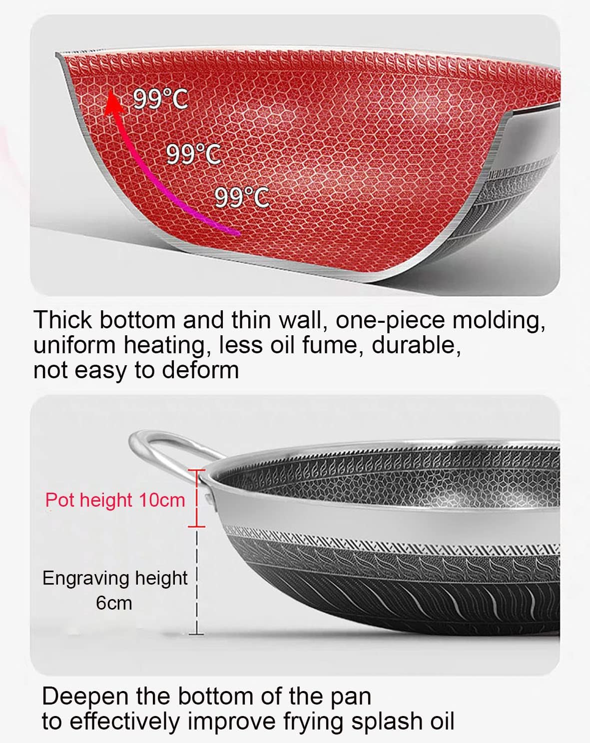 Korean Double Sided Lazar Premium Karahi