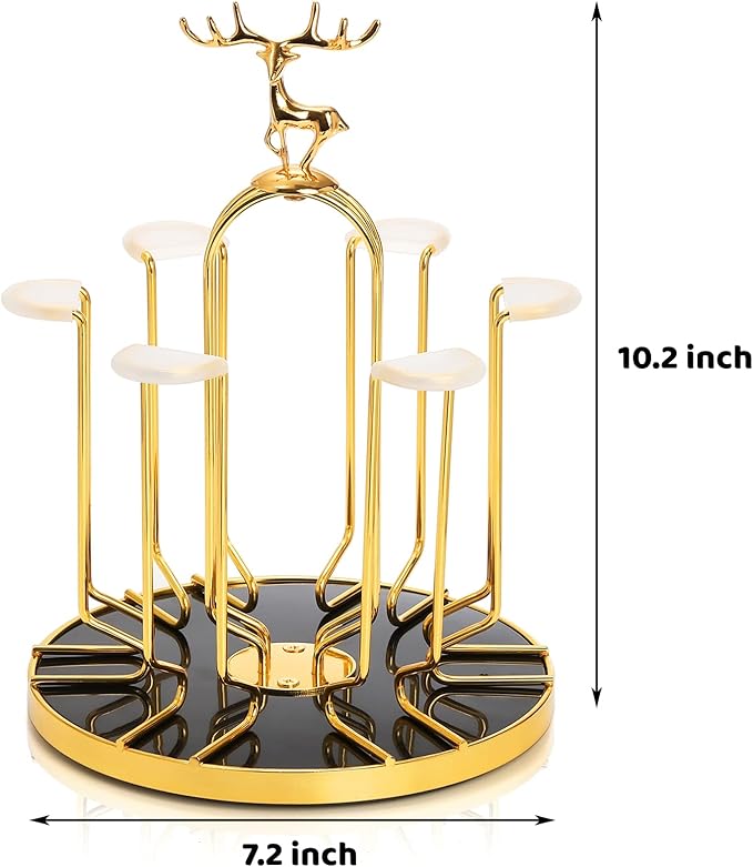 Rotate Golden Glass Holder
