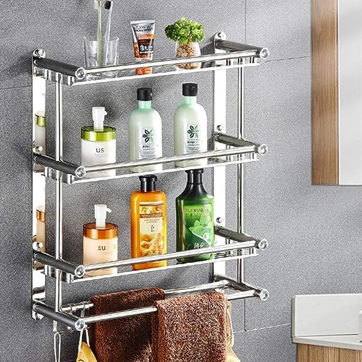 3 Shelf Stainless Steel Bathroom Organizer