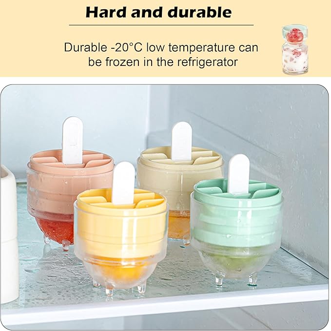 Popsicle Ice Cream  Mould 4Pcs Set