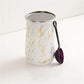 Stainless Steel Marble Design Jar