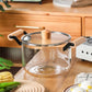 Large Capacity Kitchen Stove Glass Cooking Pot