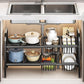 Extendable Under Sink Storage Rack with Baskets