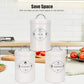 Tea Sugar Coffee Metal Jar Set