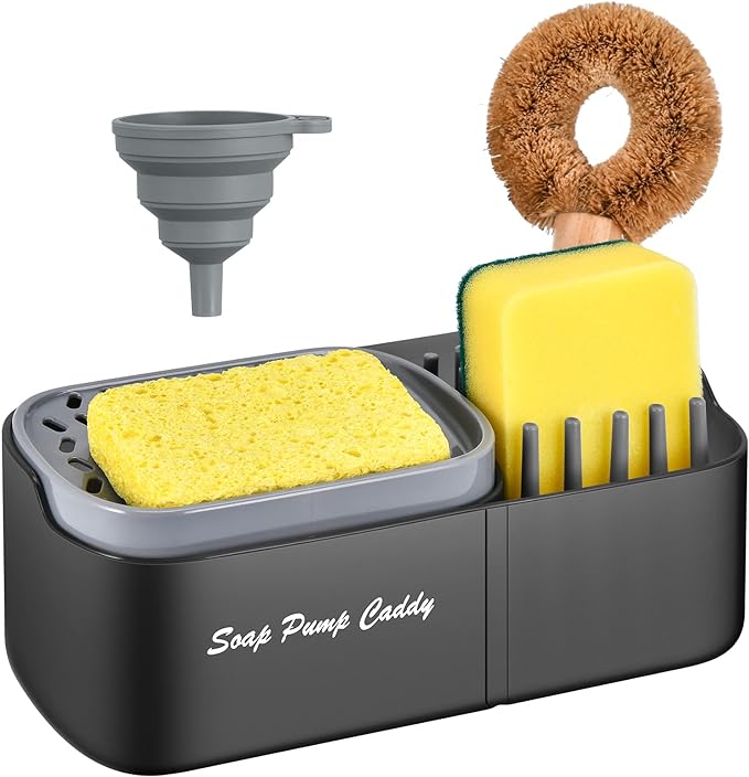 Sponge Liquid Dispenser & Sink Caddy