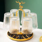 Rotate Golden Glass Holder