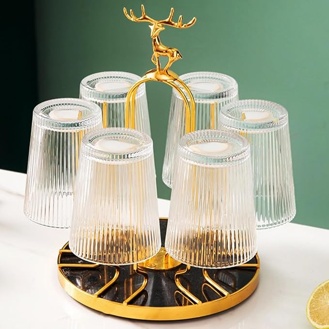 Rotate Golden Glass Holder