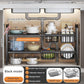 Extendable Under Sink Storage Rack with Baskets