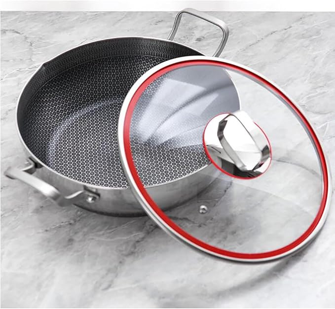 HoneyComb Lazer Karahi With Lid