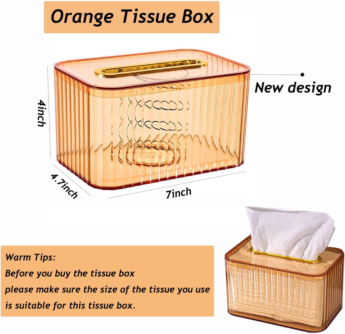 Acrylic Tissue Box