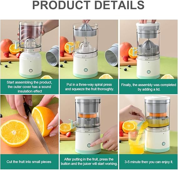 Rechargeable Citrus Juicer Machine