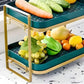 2 Layer Golden Metal Stand