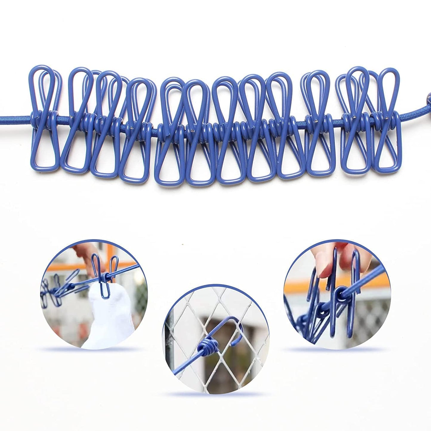 Stretchable Rope With Clips