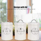 Tea Sugar Coffee Metal Jar Set