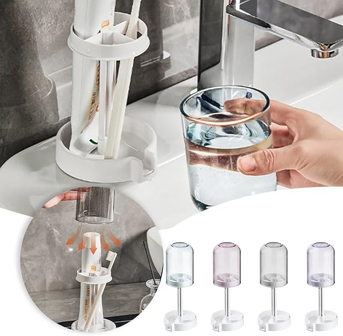 Fancy Cute Brush Holder With Cup