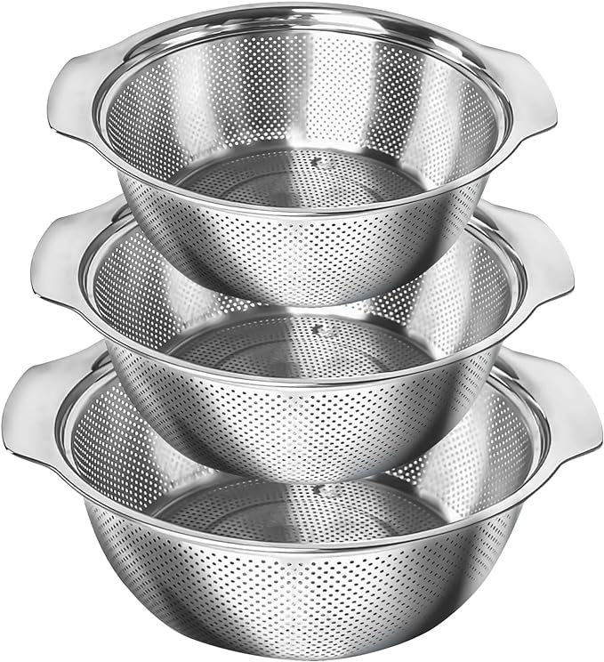 Stainless Steel Colander Set with Handle