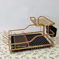 Aluminium Gold Black Dish Rack
