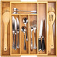 Wooden Material Extendable Cutlery Tray & Draws Organizer