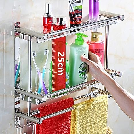 3 Shelf Stainless Steel Bathroom Organizer