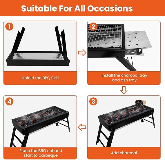 Portable Charcoal BBQ Grill