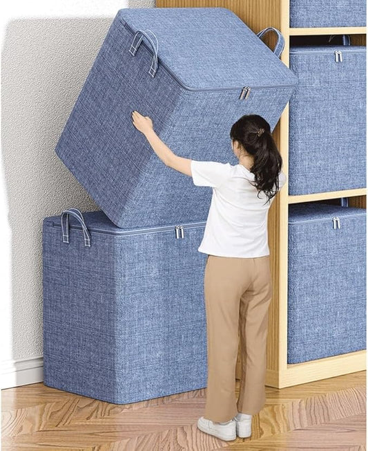 Large Capacity Storage Clothes Blankets Stuff Organizer