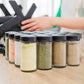 18pcs Rotate Swing Spice Rack