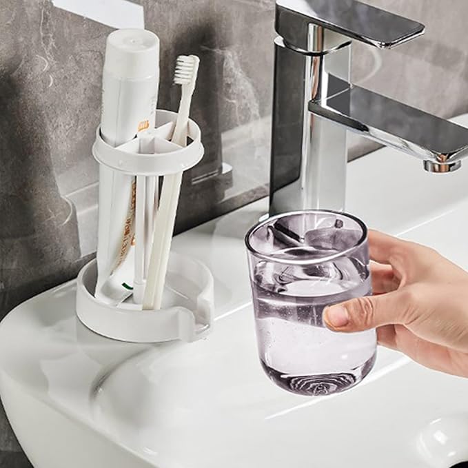 Fancy Cute Brush Holder With Cup