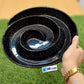 Modern Glossy Black Spiral Divided Serving Platter