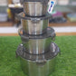 4Pcs Steel Airtight Lock Jar