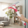 2-in-1 Spray Bottle Window Squeegee with Integrated Cleaner Dispenser