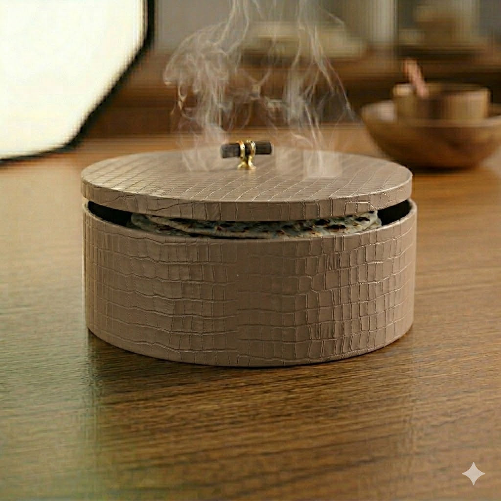 Luxury Leather Roti Box