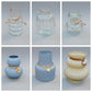 Clear & Colored Glass Vase Collection