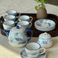 Geometric design tea set