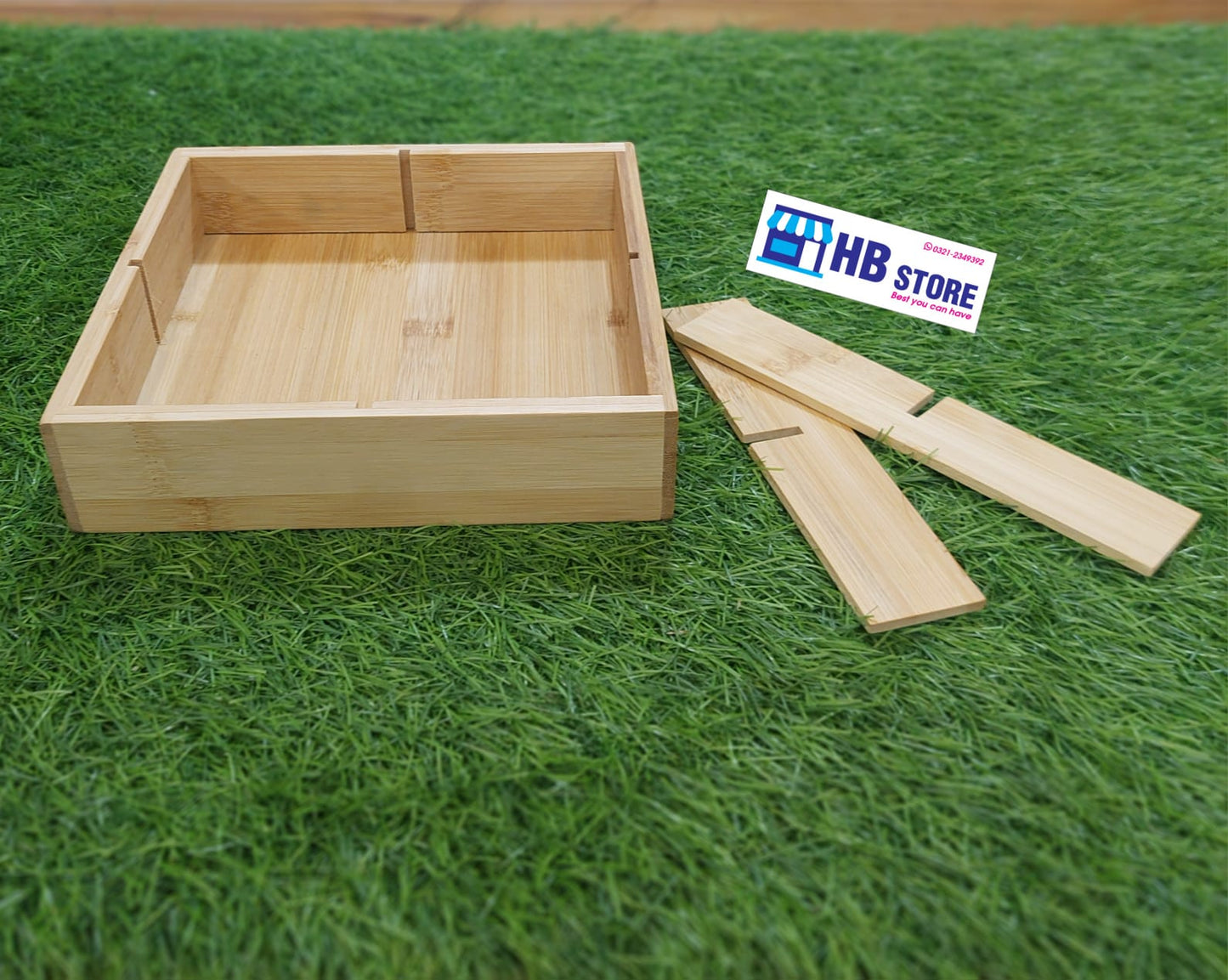 Wooden Material Partition Serving Tray