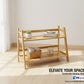 Sustainable Bamboo 2-Tier A-Frame Shelf / Multi-Purpose Storage Rack