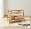 Sustainable Bamboo 2-Tier A-Frame Shelf / Multi-Purpose Storage Rack