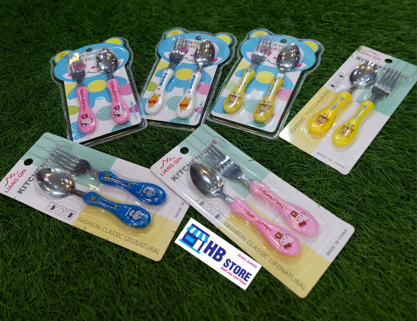 Kids Character Spoon Fork Set