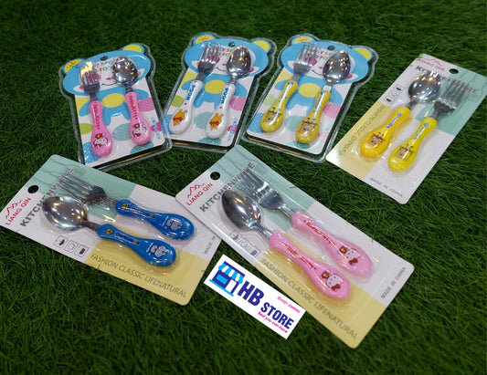 Kids Character Spoon Fork Set