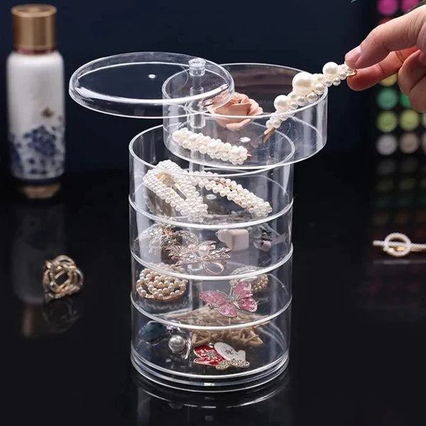 5 Layer Transparent Jewellery Box