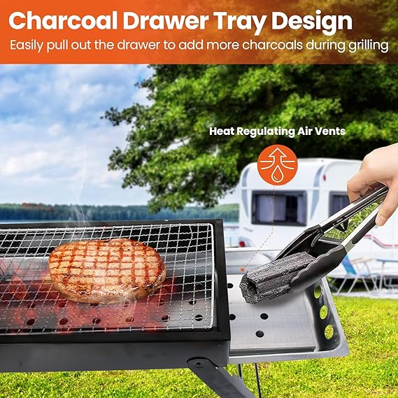 Portable Charcoal BBQ Grill