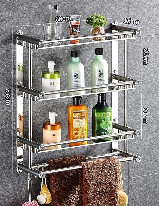 3 Shelf Stainless Steel Bathroom Organizer