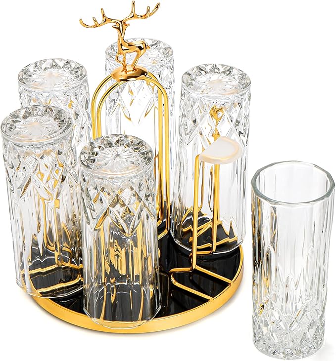 Rotate Golden Glass Holder