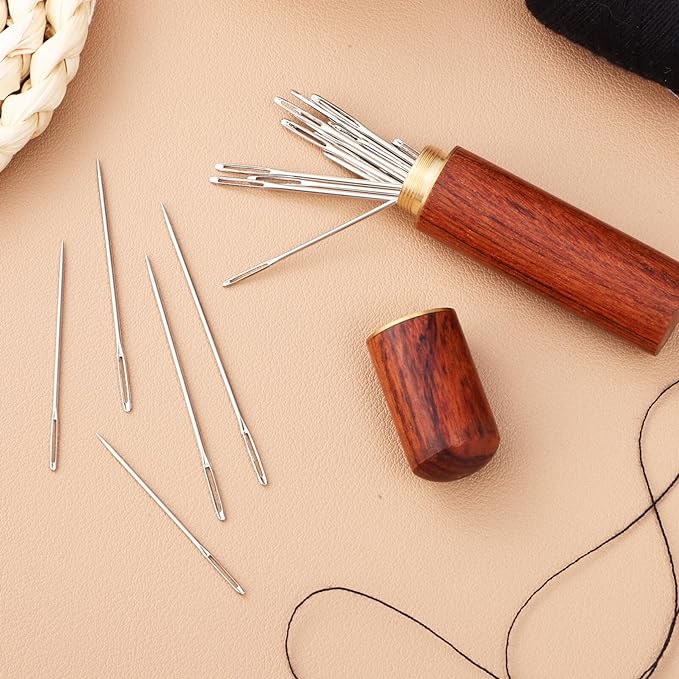 Wooden Needle Case